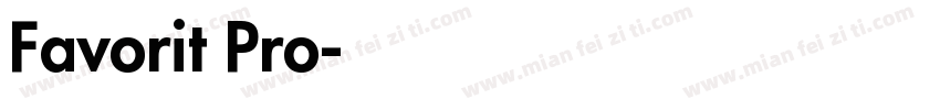 Favorit Pro字体转换